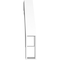 Ekena Millwork 3 1/2-in. W x 22-in. D x 22-in. H Merced Architectural Grade PVC Knee Brace BRCP035X22X22MRC - alternate 3